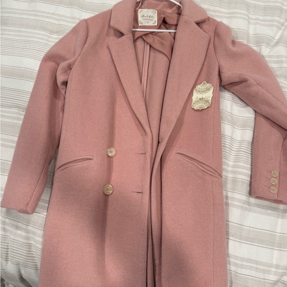 Elegant Pink Women's Coat